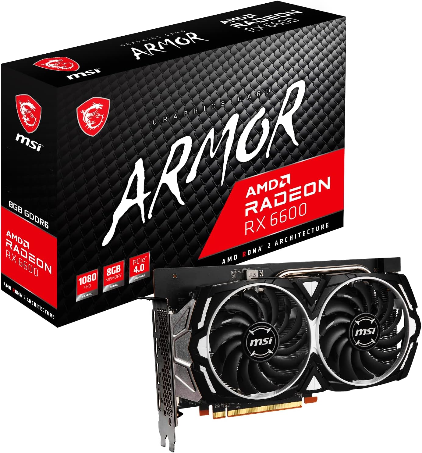 MSI Graphic Card Armor RX 6600 8GB MSI Graphic Card Armor RX 6600 8GB